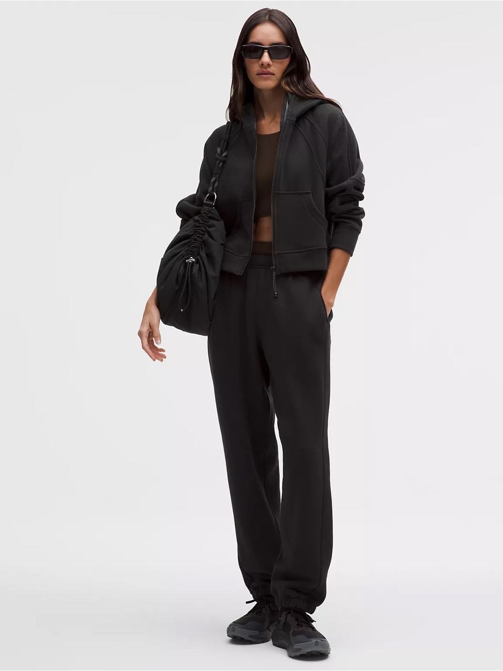 LULULEMON size 6 SCUBA High Rise JOGGERS New with TAG Black Limited Edition $150